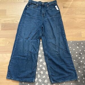 GAP Blue Wide-Leg Flare Jeans